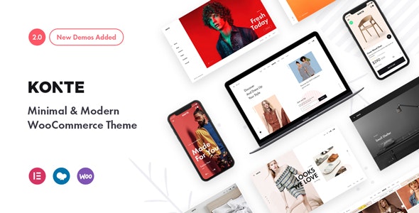 Konte - Minimal &amp; Modern WooCommerce WordPress Theme