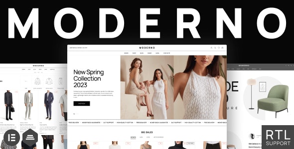 Moderno – Fashion &amp;  Furniture Store WooCommerce Theme