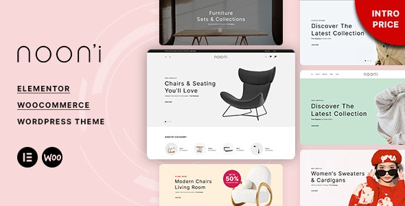 Nooni - Furniture &amp; Fashion WooCommerce Theme